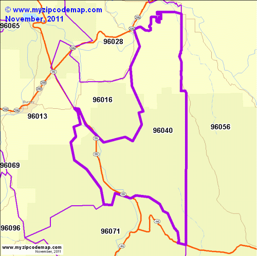 map of 96040