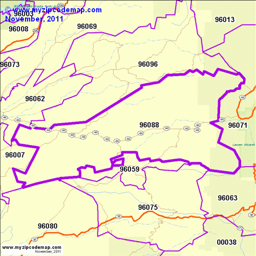 map of 96088
