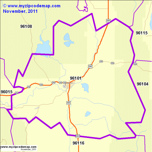 map of 96101