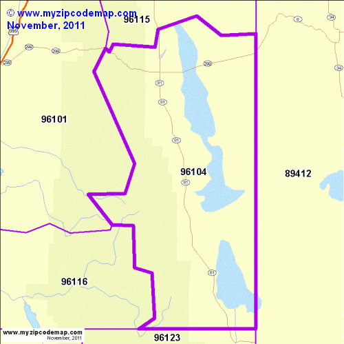 map of 96104