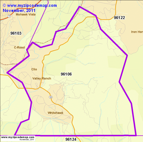 map of 96106