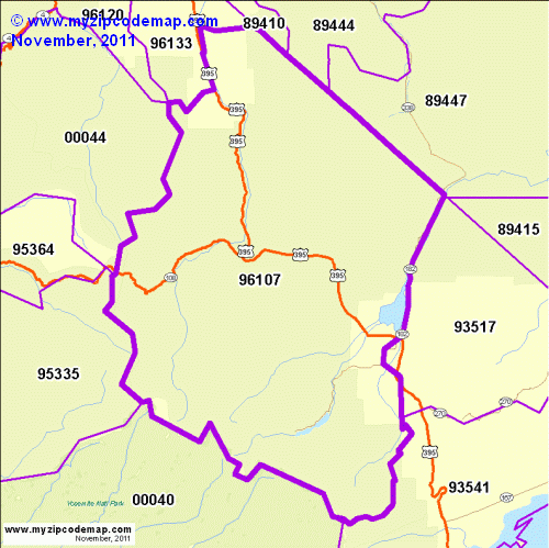 map of 96107