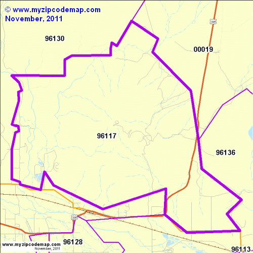 map of 96117