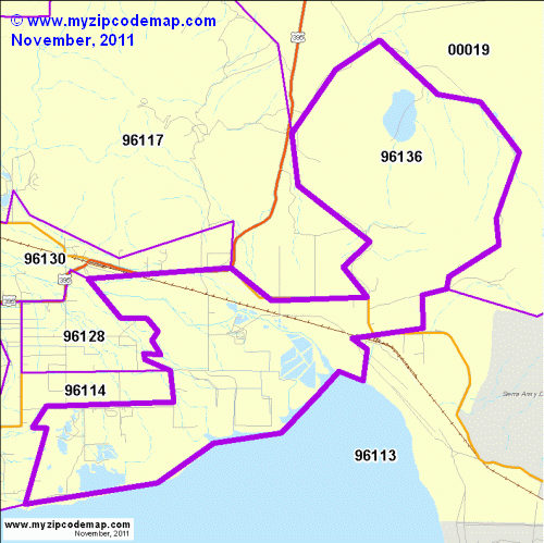 map of 96136