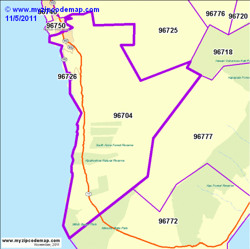 map of 96704