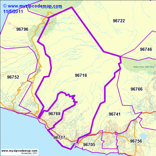 map of 96716