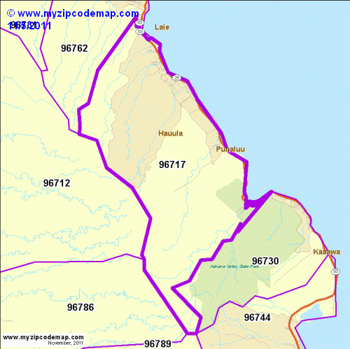 map of 96717