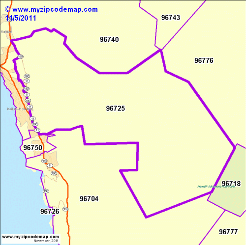 map of 96725