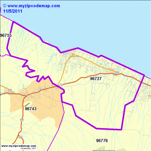 map of 96727