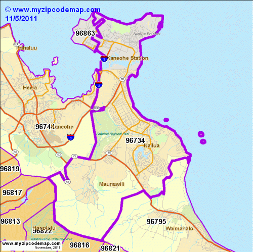 map of 96734