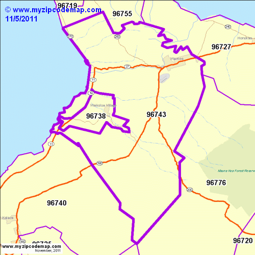 map of 96743