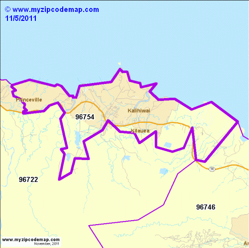 map of 96754