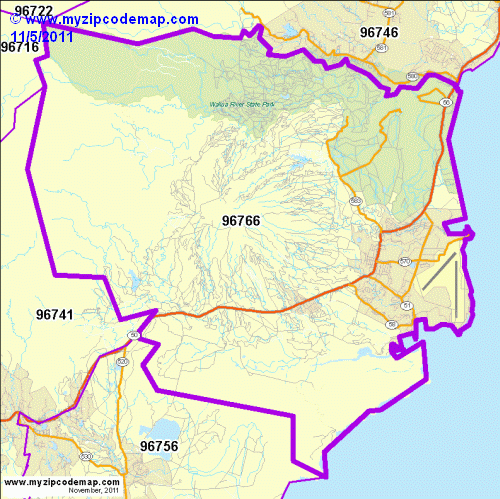 map of 96766