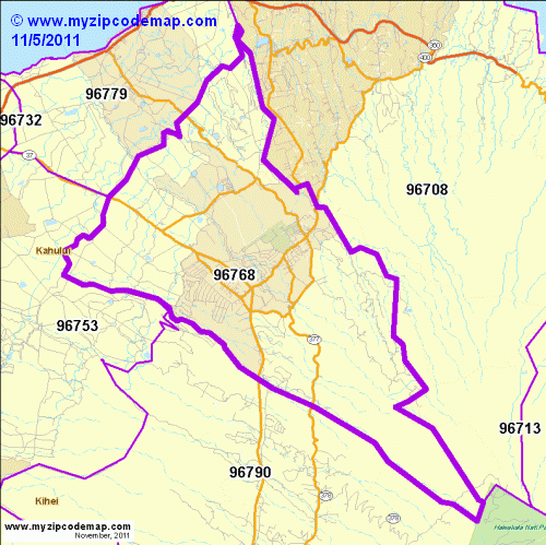 map of 96768