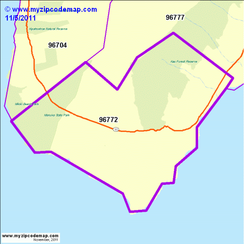 map of 96772