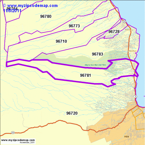 map of 96781
