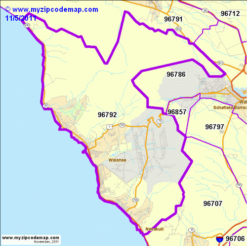 map of 96792