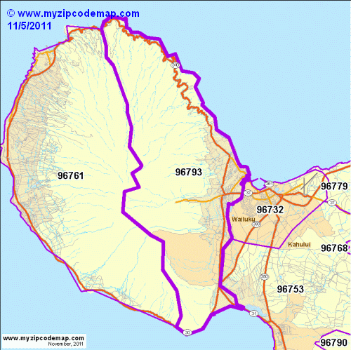 map of 96793