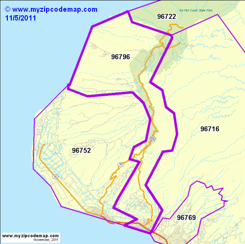 map of 96796