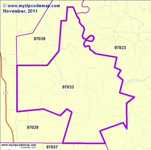map of 97033