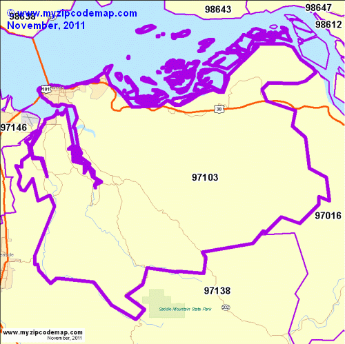 map of 97103