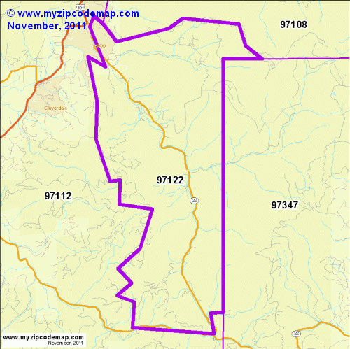 map of 97122