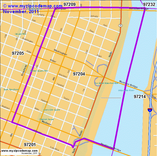 map of 97204