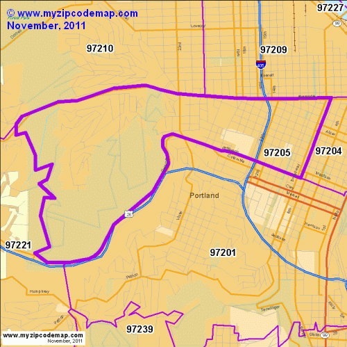 map of 97205
