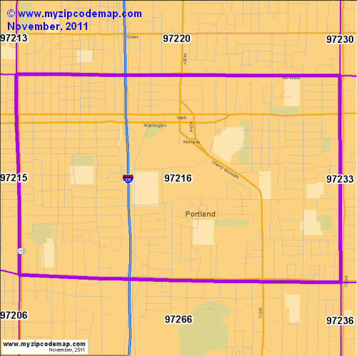 map of 97216