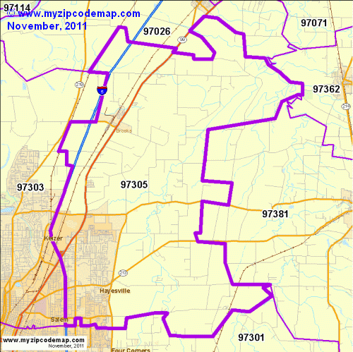 map of 97305
