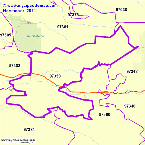 map of 97358