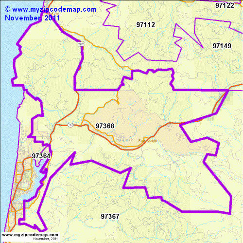 map of 97368