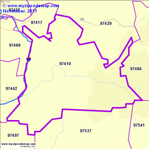 map of 97410