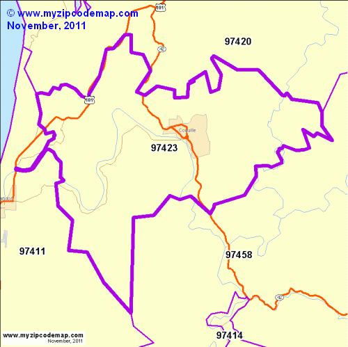 map of 97423