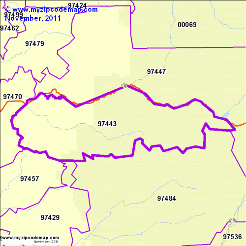 map of 97443
