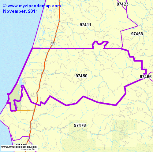 map of 97450