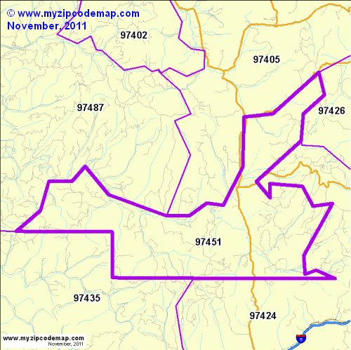 map of 97451