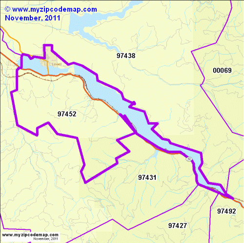 map of 97452