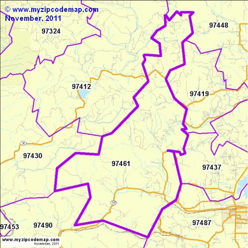 map of 97461