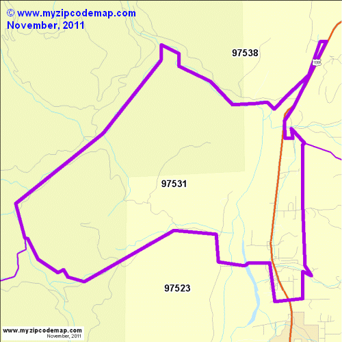 map of 97531