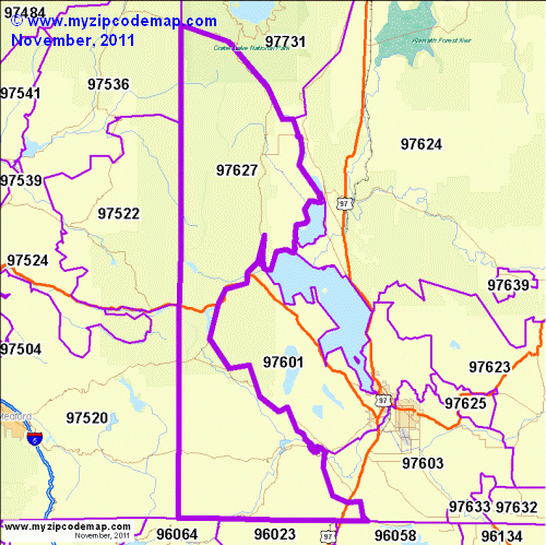 map of 97627