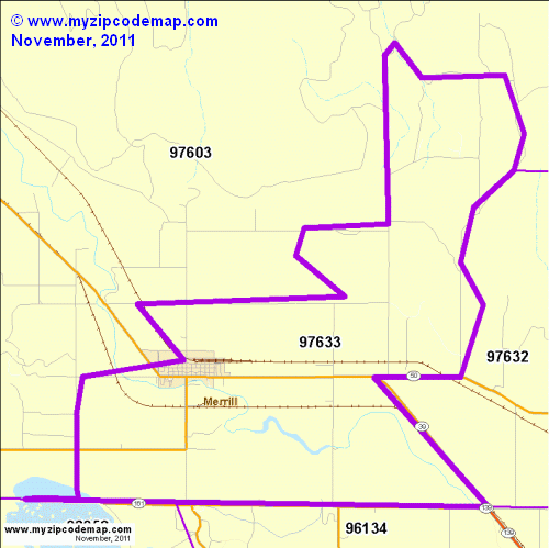 map of 97633