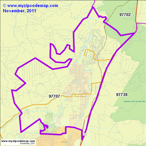 map of 97707