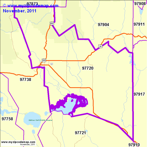 map of 97720