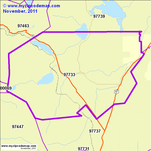 map of 97733