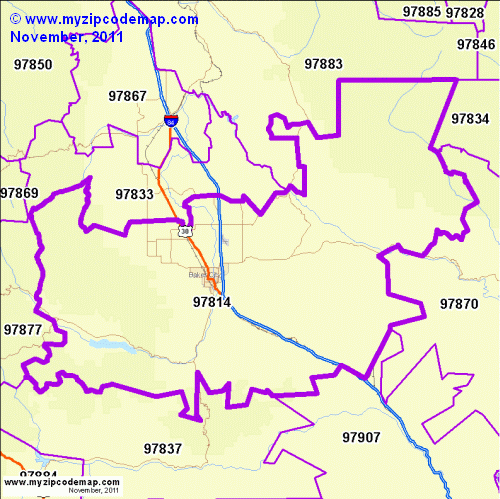 map of 97814