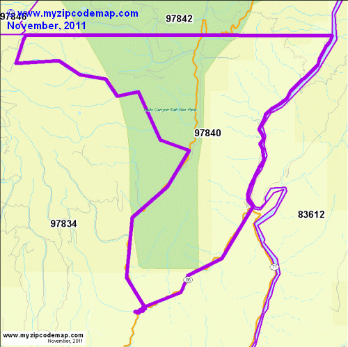 map of 97840