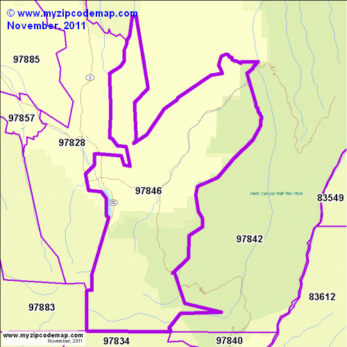 map of 97846