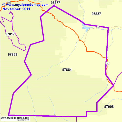 map of 97884