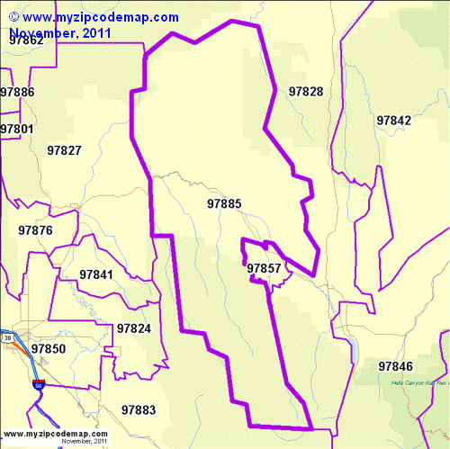 map of 97885